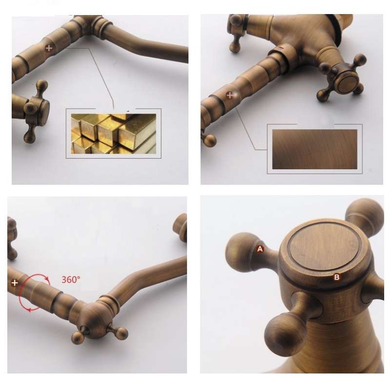 Basin Rotatable Faucet Single Hole Hot And Cold Copper Faucet