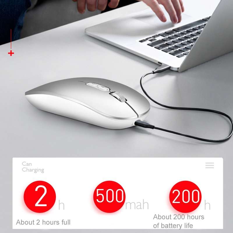 M103 1600DPI 5 Keys 2.4G Wireless Mouse Charging Ai Intelligent Voice Office Mouse, Support 28 Langu