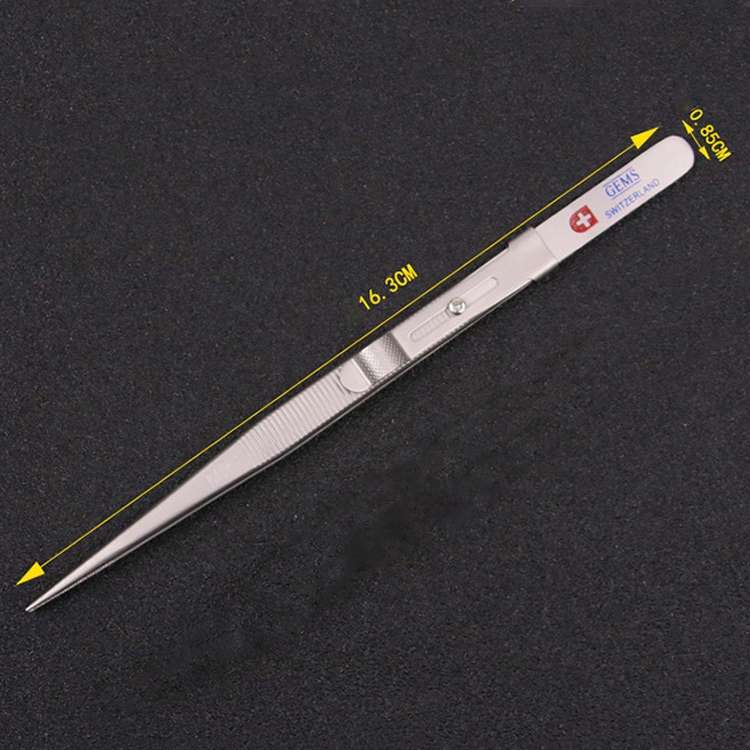 Non-Slip Diamond Tweezers Jewelry Tweezers Elastic Stainless Steel Gem Diamond Clips Durable Tools T