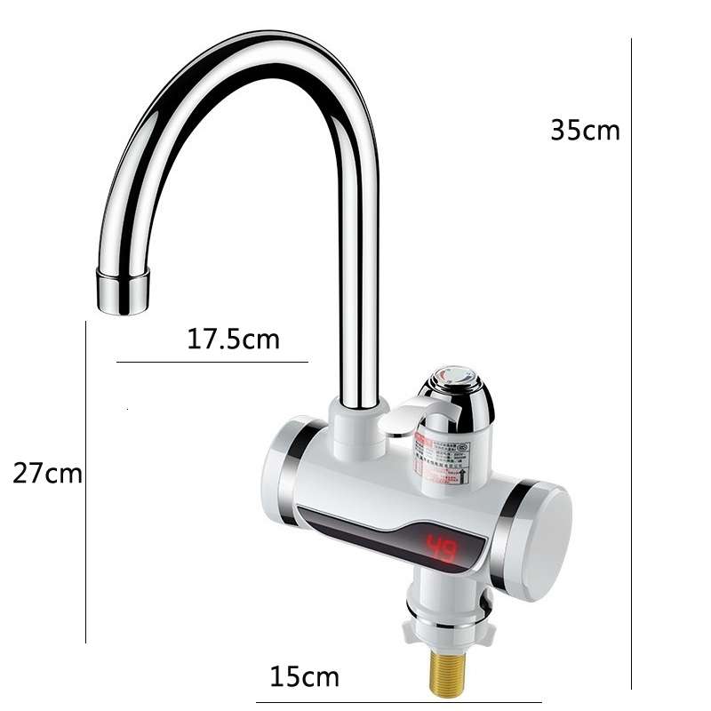 Kitchen Instant Electric Hot Water Faucet Hot & Cold Water Heater CN Plug Specification: With Shower