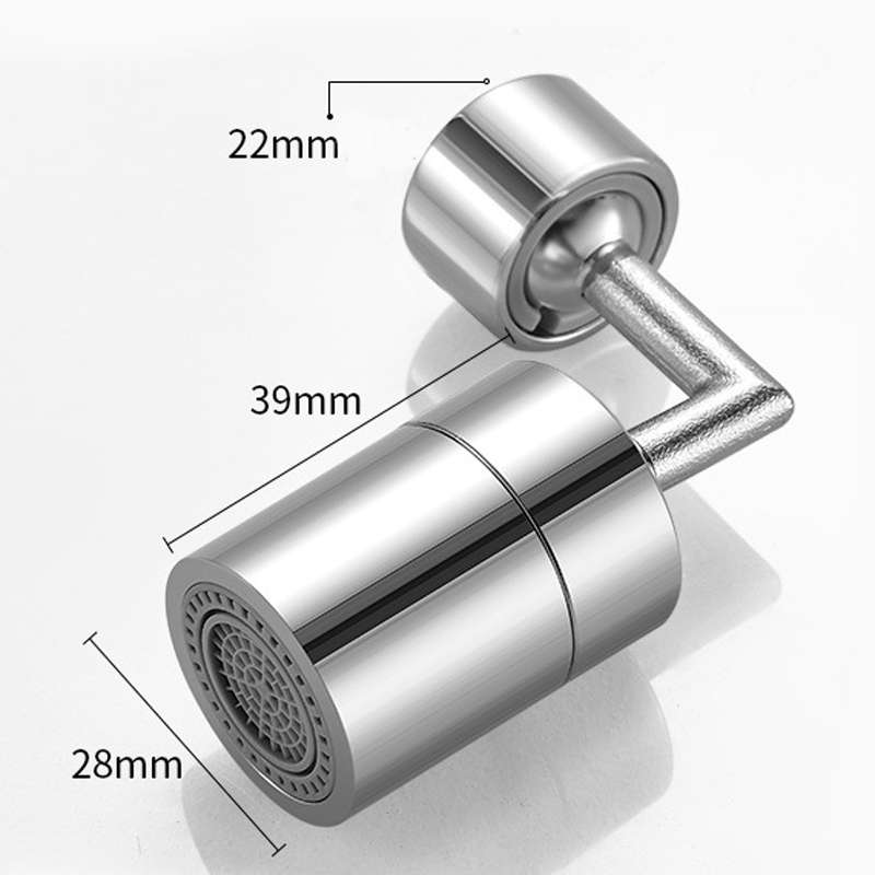 720-Degree Universal Rotating Faucet Anti-Splash Spout Filter Dual-Function Faucet, Specification: T