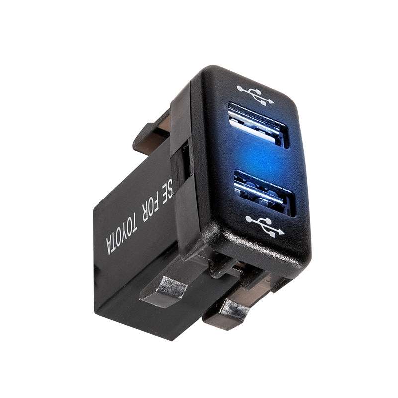 Car Charger Original Hole Non-Destructive Modification Of Dual Usb Car Charger With Line Suitable Fo