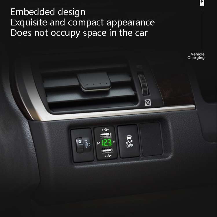 Car Charger Original Hole Non-Destructive Modification Of Dual Usb Car Charger With Line Suitable Fo