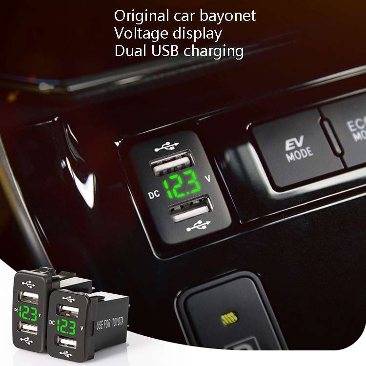 Car Charger Original Hole Non-Destructive Modification Of Dual Usb Car Charger With Line Suitable Fo