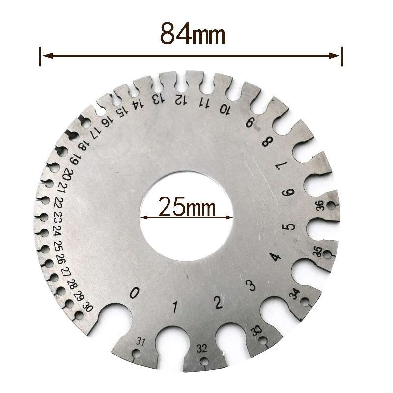 Stainless Steel Wire Gauge Model Weld Inspection Ruler Thickness Ruler Wire Welding Gauge
