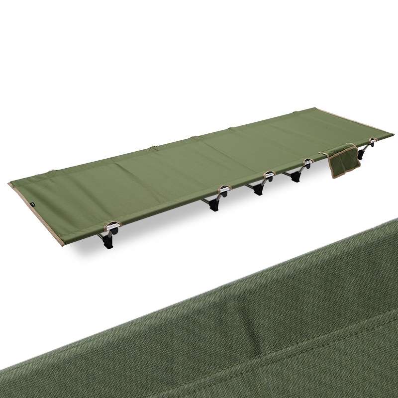 CLS Outdoor Lightweight Folding Bed Camping Simple Leisure Bed(Green)