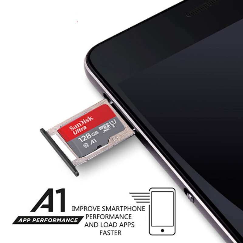 SanDisk A1 Monitoring Recorder SD Card High Speed Mobile Phone TF Card Memory Card, Capacity: 64GB-
