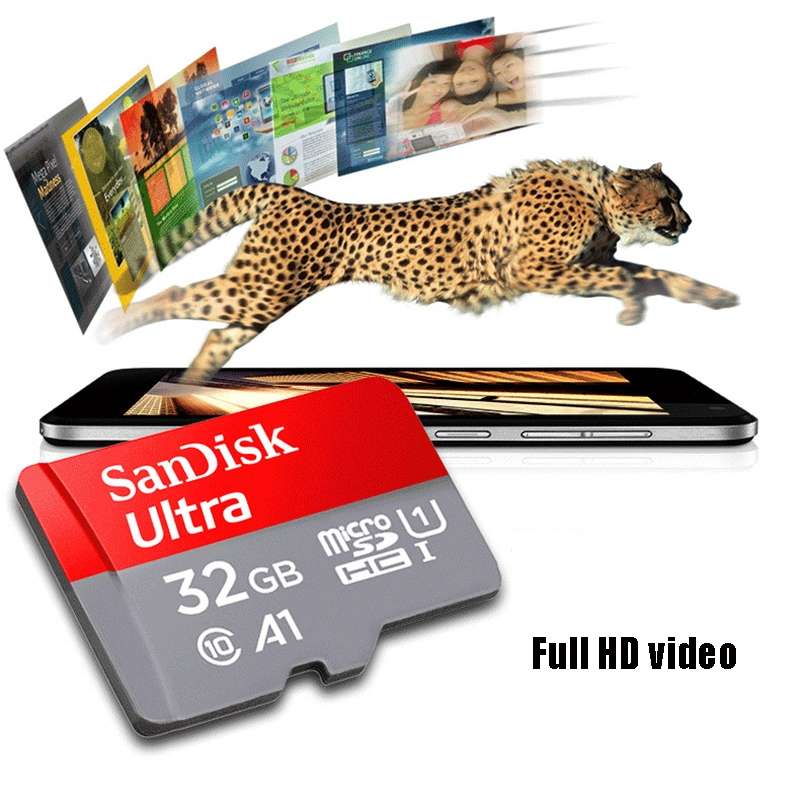 SanDisk A1 Monitoring Recorder SD Card High Speed Mobile Phone TF Card Memory Card, Capacity: 64GB-