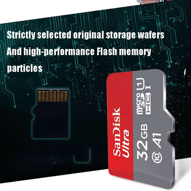 SanDisk A1 Monitoring Recorder SD Card High Speed Mobile Phone TF Card Memory Card, Capacity: 64GB-
