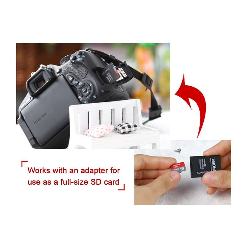 SanDisk A1 Monitoring Recorder SD Card High Speed Mobile Phone TF Card Memory Card, Capacity: 64GB-