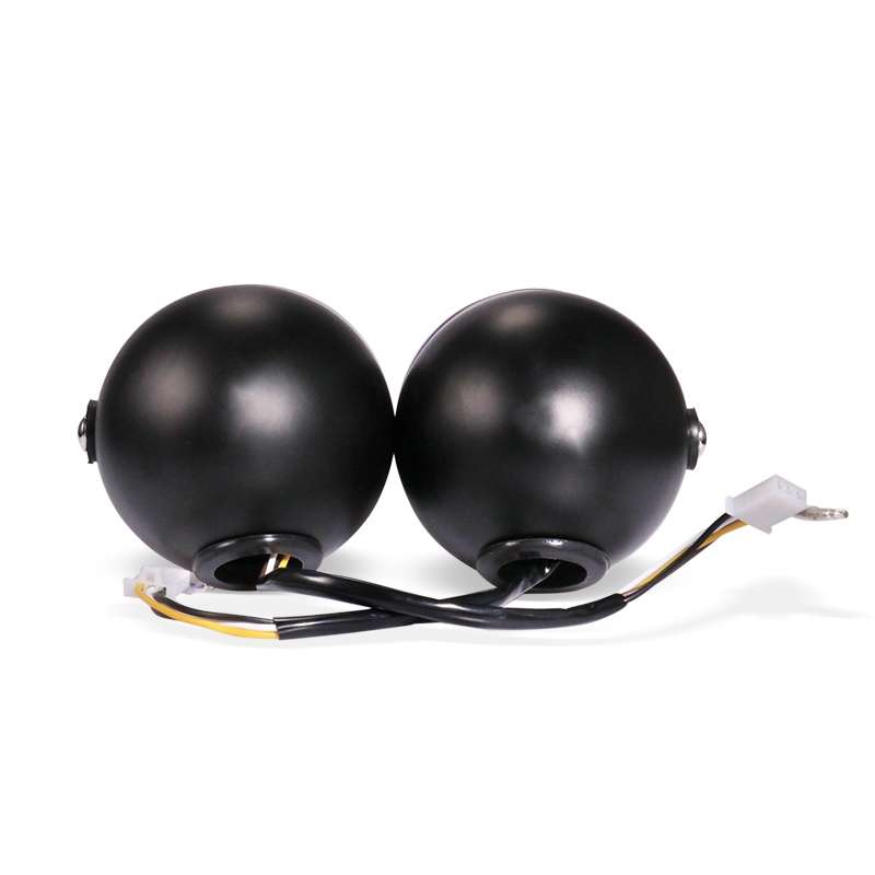 Motorcycle Retro Headlight CG125 Metal Universal Headlight Retro Dual Lamp(Black)