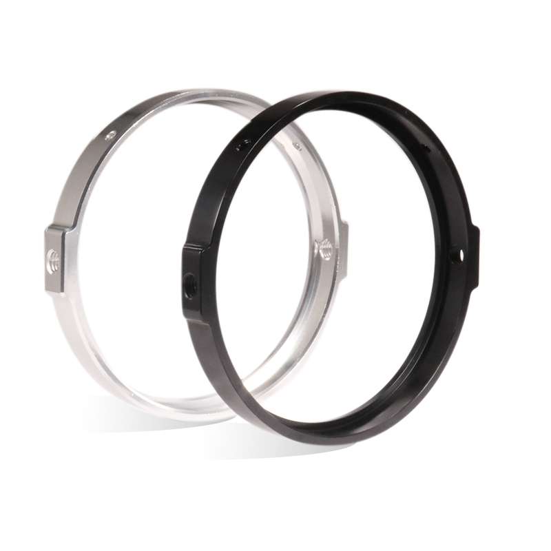 5.75 Inch Round Retro Headlight Ring Motorcycle Headlight Modification Parts(Silver)