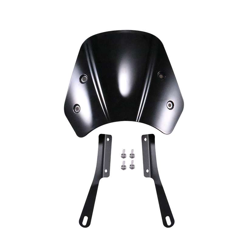 5-7 Inch Retro Motorcycle Windshield Universal Modified Windshield(Transparent)