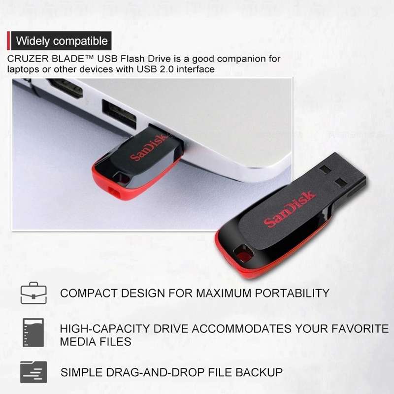 SanDisk CZ50 Mini Office USB 2.0 Flash Drive U Disk, Capacity: 32GB