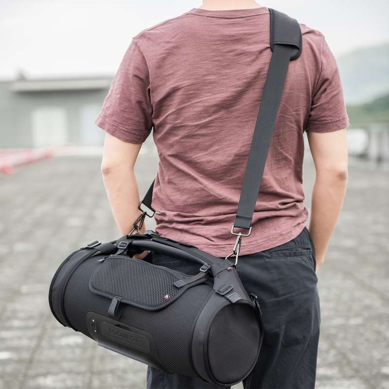 Portable Single-Shoulder Strap Speaker Storage Bag Accessories for JBL Boombox Storage Bag(Black)