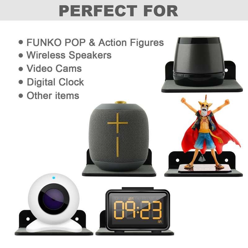 Bluetooth Speaker Wall Storage Bracket Bedside Speaker Phone Charging Bracket(Black)