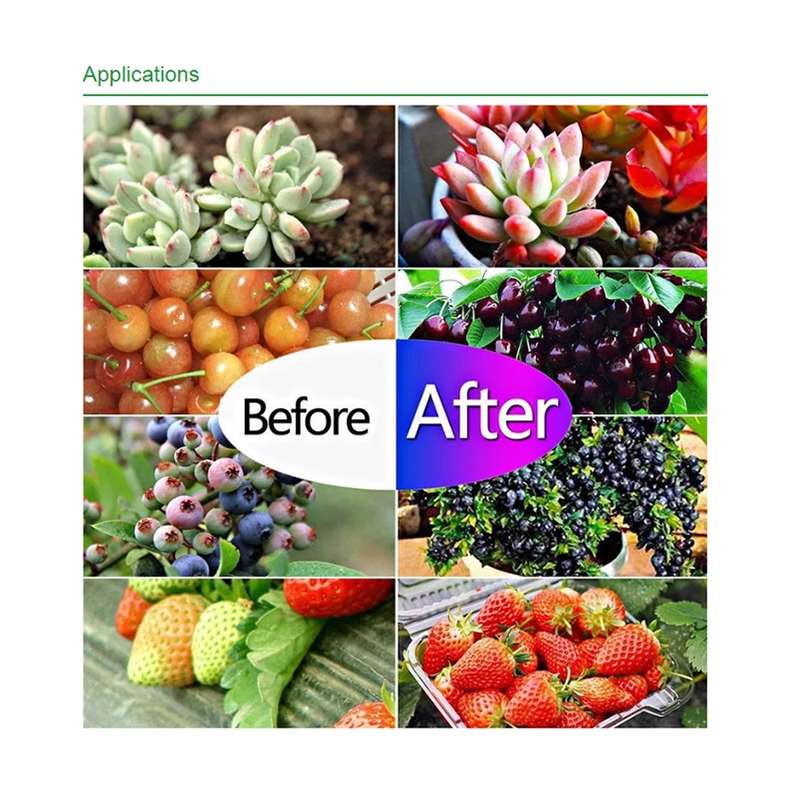 50W Ultra-Thin LED Plant Light, Full Spectrum COB Growth Light, Vegetable, Fruit & Flower Greenhouse
