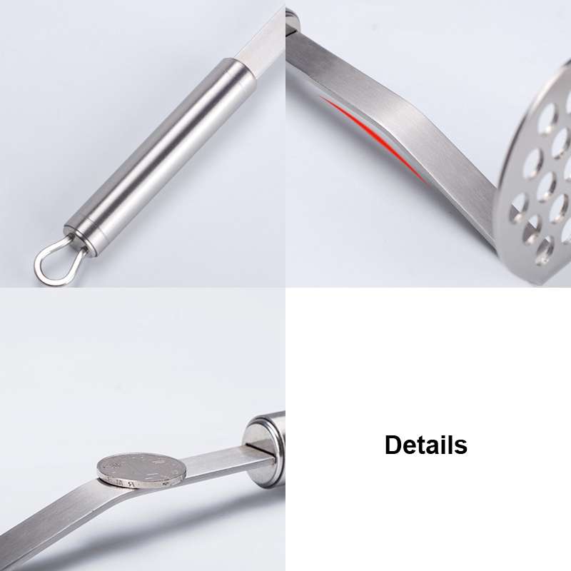 304 Stainless Steel Potato Masher Baby Food Supplement Tool