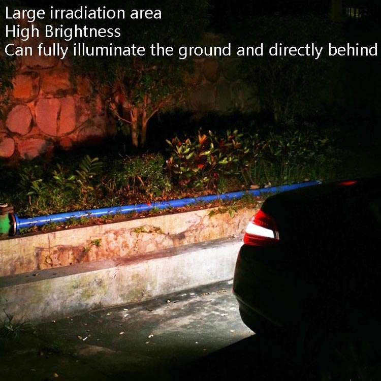 Car LED Electric Eye Reversing Light External Bulb Modified License Plate Auxiliary Light(Black)