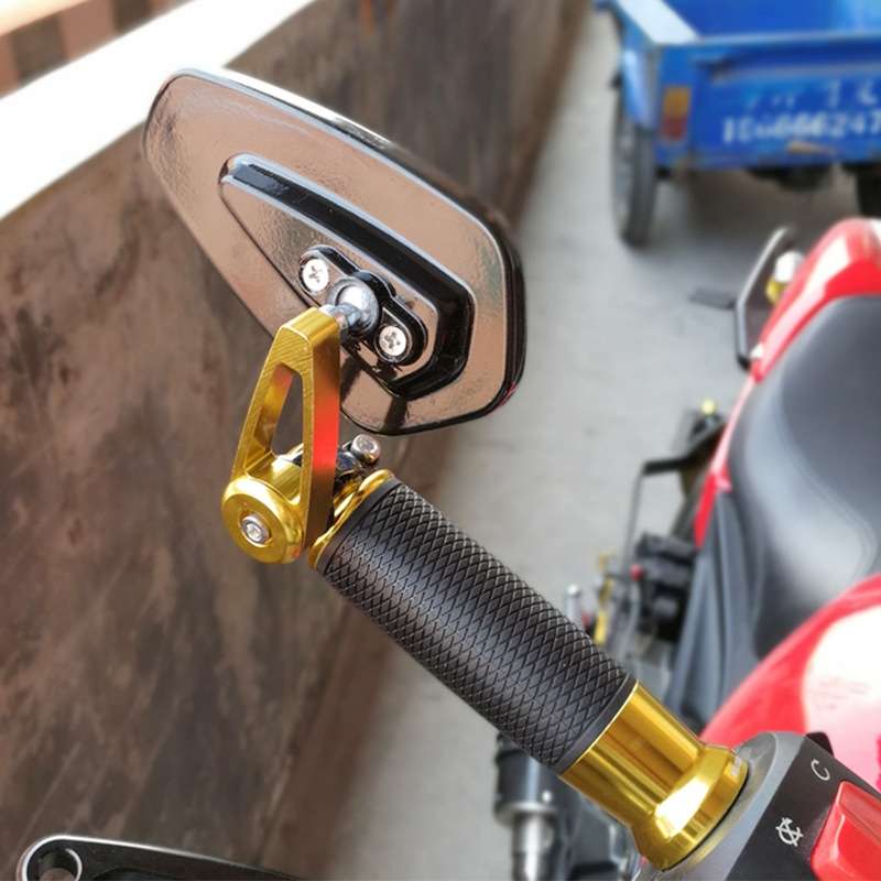 Electric Bike Motorcycle Modified Reversing Retro Rearview Handle Mirror All Aluminum Reflective Rea