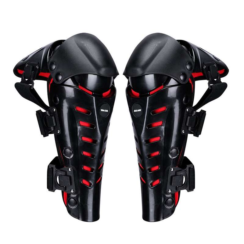 SULAITE Motorcycle Outdoor Riding Anti-Fall Protective Gear Knee Pads(Black)