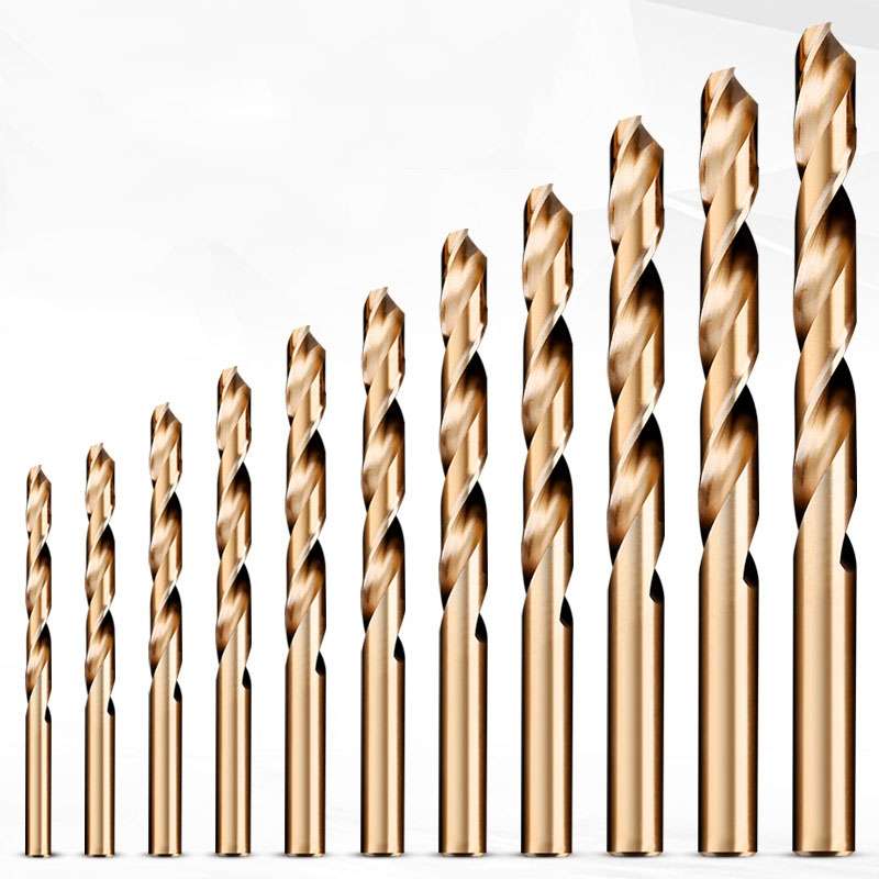 5pcs / Pack 10.0mm High Speed Steel M35 Cobalt-Containing Twist Drill Fully Ground Stainless Steel D