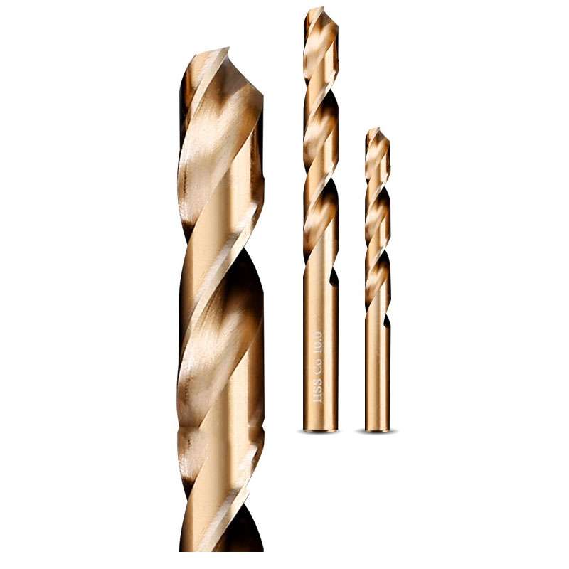 5pcs / Pack 10.0mm High Speed Steel M35 Cobalt-Containing Twist Drill Fully Ground Stainless Steel D