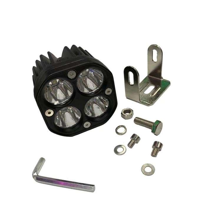 40W Yellow Light Motorcycle LED Spotlight Headlight Car Front Bumper Light Off-Road Vehicle Modified