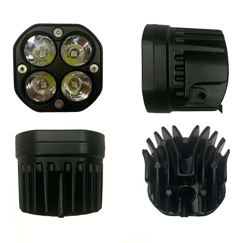 40W White Light Motorcycle LED Spotlight Headlight Car Front Bumper Light Off-Road Vehicle Modified