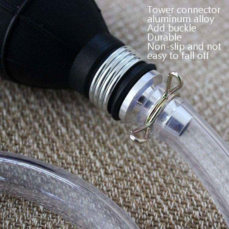 One-Way Valve Manual Oil Pump Oil Pipe Aquarium Water Changer(15mm Alloy)