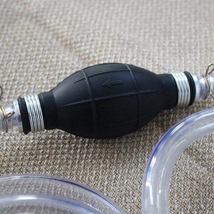 One-Way Valve Manual Oil Pump Oil Pipe Aquarium Water Changer(15mm Alloy)