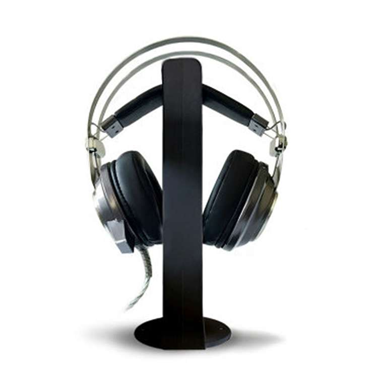 2 PCS Universal Headphone Holder Display Shelf  Internet Cafe Computer Headphone Hanger(Black)