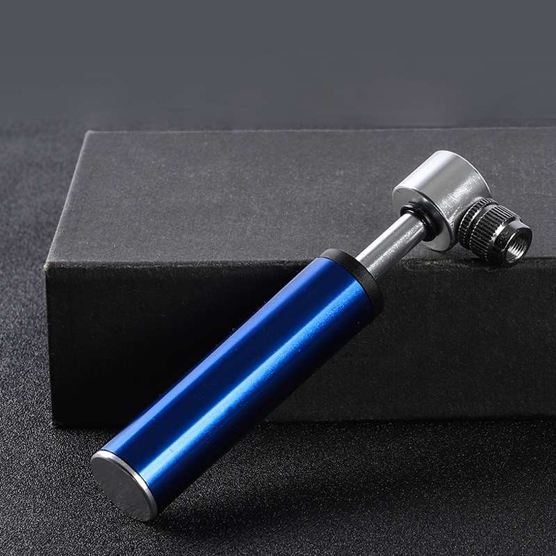 Bicycle Basketball Football Mini Portable High Pressure Inflator(Blue)