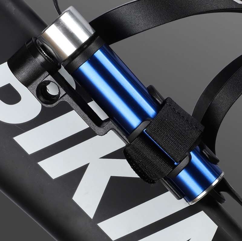 Bicycle Basketball Football Mini Portable High Pressure Inflator(Blue)