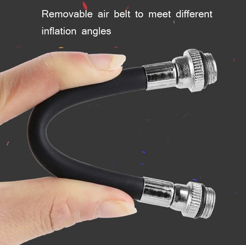 West Biking Bicycle High Pressure Pump Mini Portable Basketball Inflator With Hose(Black)