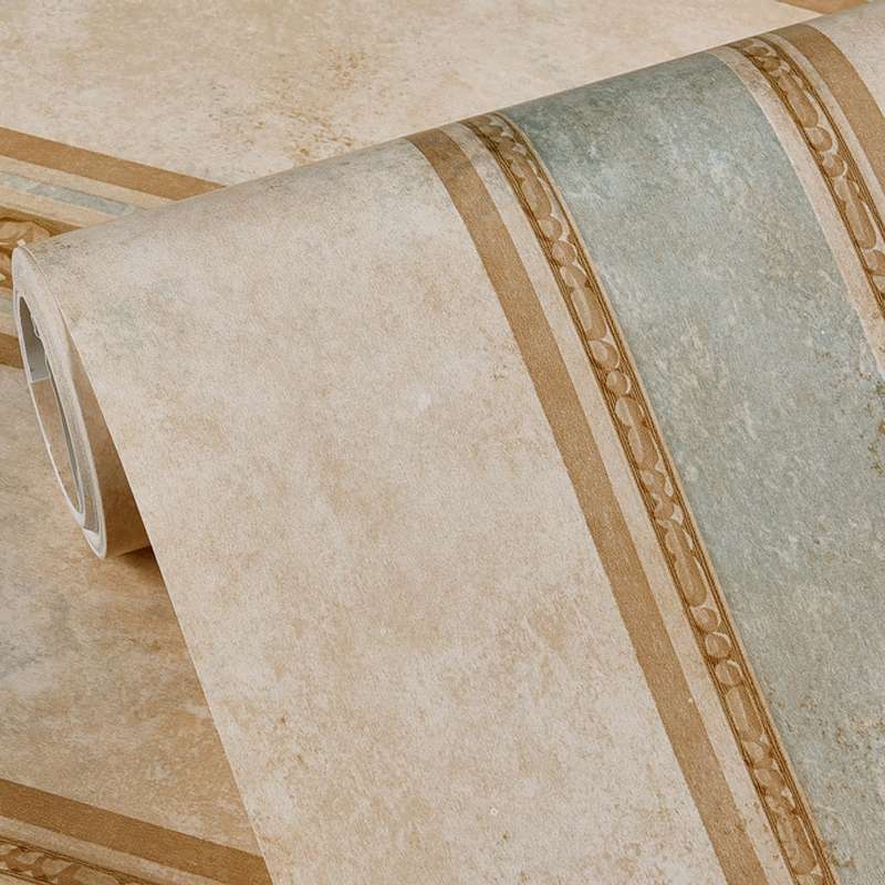 0.53x5m 3D StereoRetro Self-Adhesive Non-Woven Wallpaper Pastoral Flower Bedroom Living Room TV Back