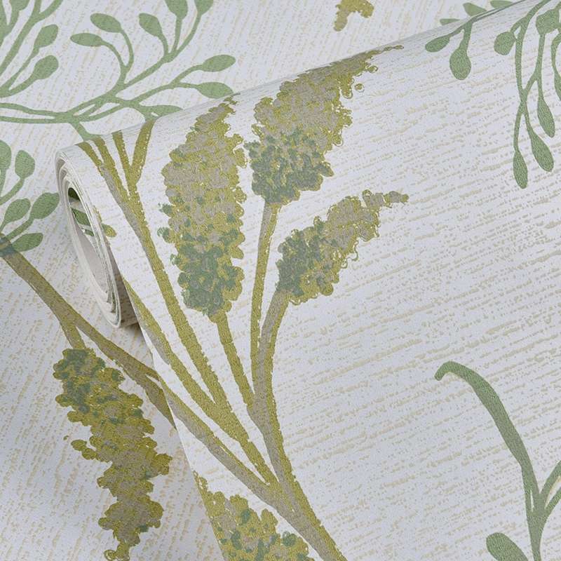 0.53x5m 3D StereoRetro Self-Adhesive Non-Woven Wallpaper Pastoral Flower Bedroom Living Room TV Back