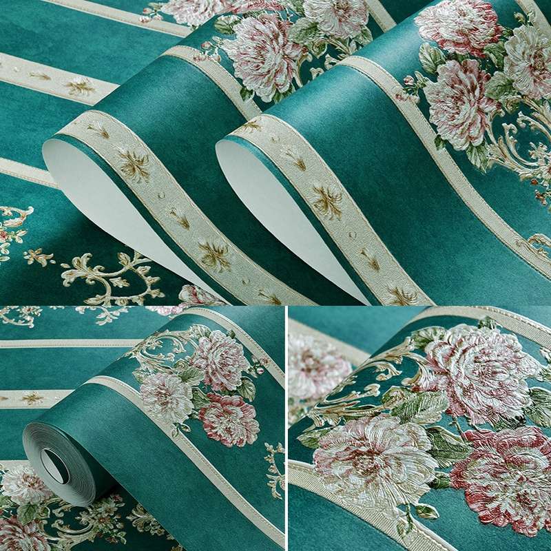 0.53x3m Modern Minimalist 3D Stereo Flower Self-Adhesive Wallpaper Bedroom Living Room TV Background
