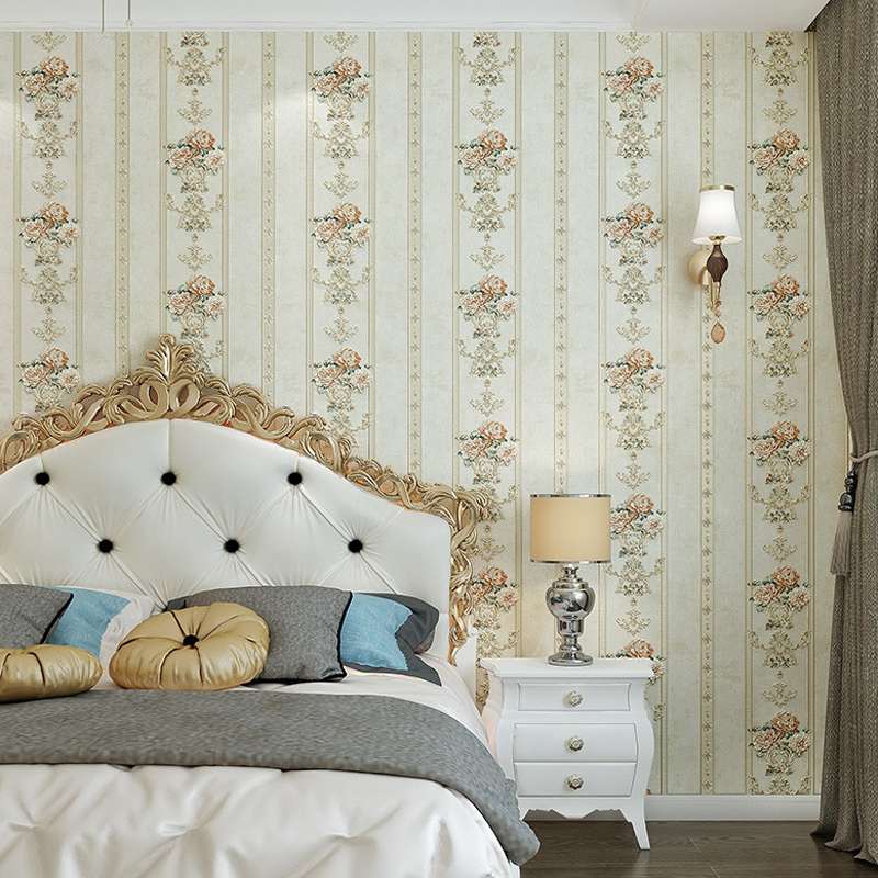 0.53x3m Modern Minimalist 3D Stereo Flower Self-Adhesive Wallpaper Bedroom Living Room TV Background