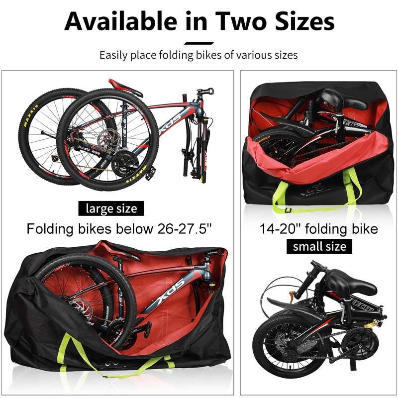 WEST BIKING Folding Bicycle Bag Bicycle Storage Bag Large Green