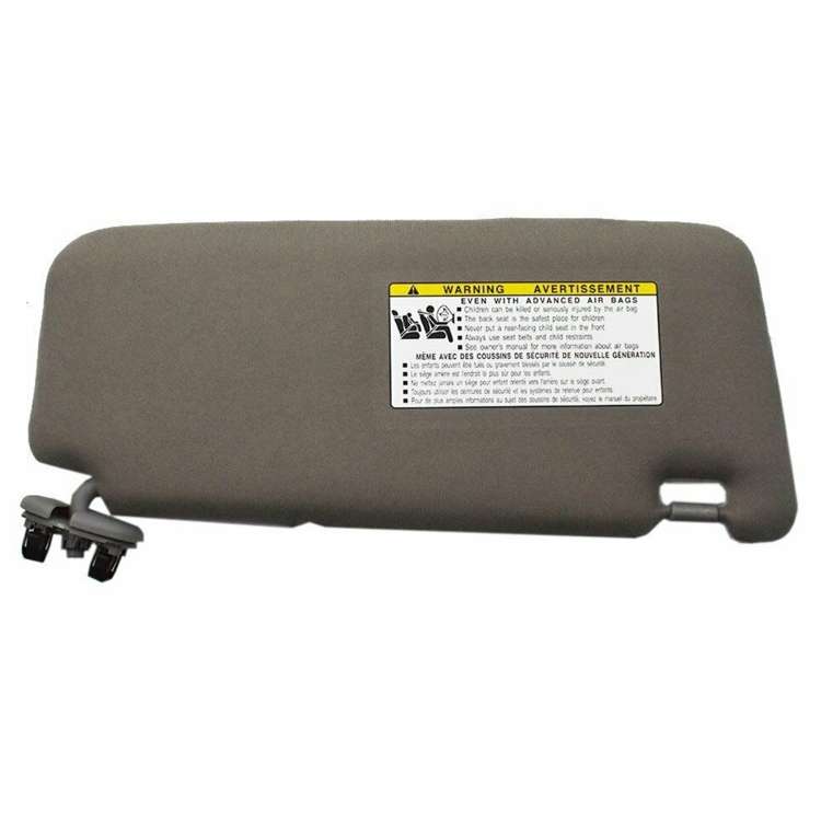 Left Driver Side Sun Visor With Mirror Driving Position Sun Visor For Toyota Camry 2007-2011(Gray)