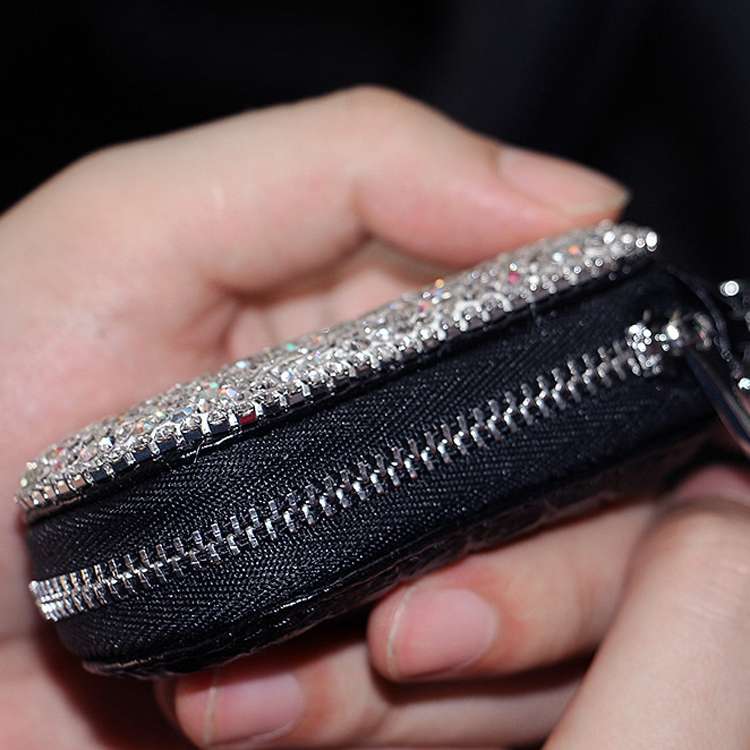 Diamond Car Gourd Key Case Car Key Case(Purple Diamond)