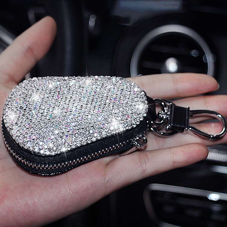 Diamond Car Gourd Key Case Car Key Case(Purple Diamond)