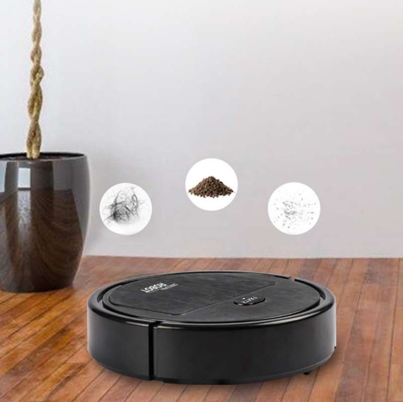 Household Automatic Smart Charging Sweeping Robot, Specification: Black