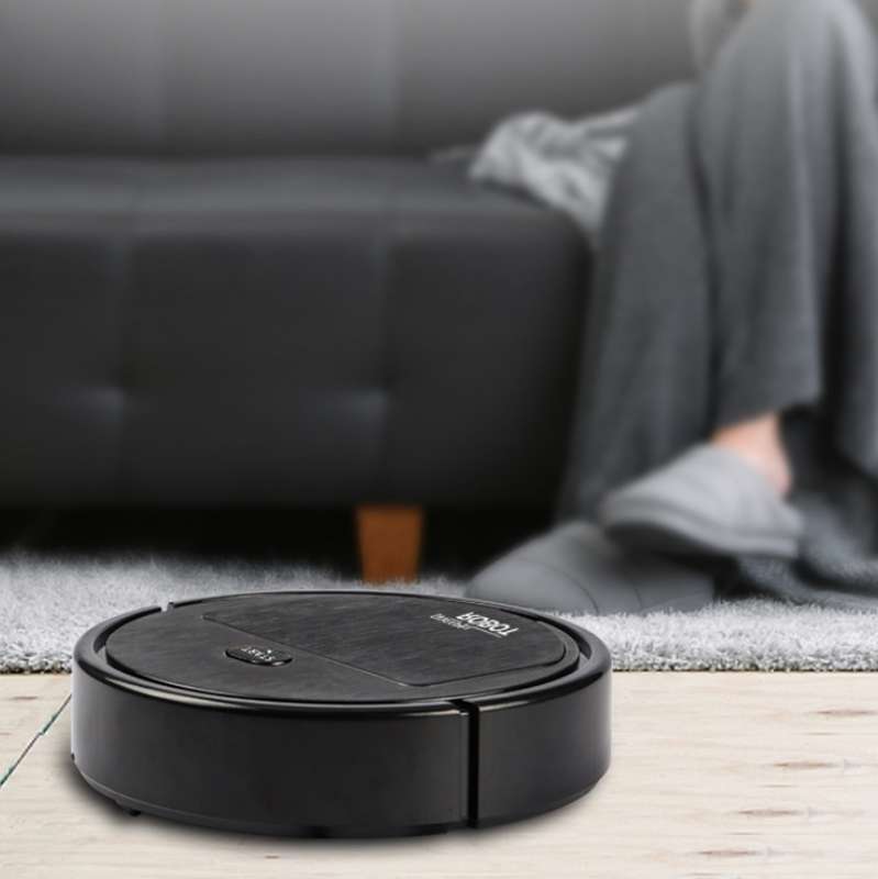 Household Automatic Smart Charging Sweeping Robot, Specification: Black