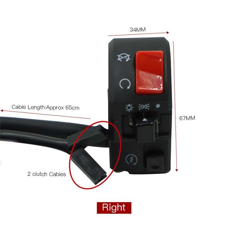 Motorcycle Modification Handle Assembly Universal Switch( Right)
