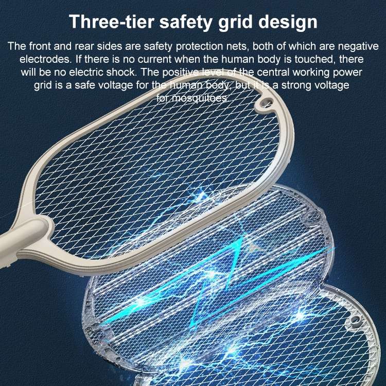 Smart Home Dual-Use Mosquito Swatter Mosquito Killer Fly Swatte(Green)