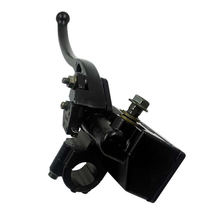 Motorcycle Modification Accessories Pump Assembly Front Hydraulic Brake Oil Pump(White Handle Black