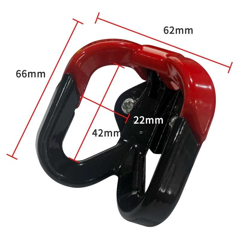 2 PCS Pedal Electric Car Motorcycle Modified Helmet Universal Double Hook(Red)