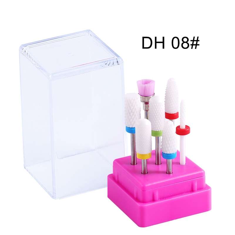 Ceramic Tungsten Steel Alloy Nail Strip Tool Set Grinding Machine Grinding Brush Polishing Tool, Col